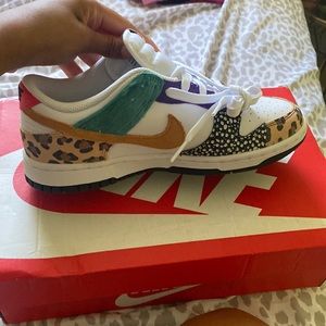 Nike multi color dunks low se